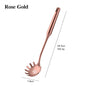 1PCS Cookware Stainless Steel Rose Gold Kitchen Utensils High-grade Kitchen Tool Functional Serving Spoon Soup Ladle Spatula - DunbiBeauty, LLC