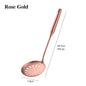 1PCS Cookware Stainless Steel Rose Gold Kitchen Utensils High-grade Kitchen Tool Functional Serving Spoon Soup Ladle Spatula - DunbiBeauty, LLC