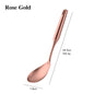 1PCS Cookware Stainless Steel Rose Gold Kitchen Utensils High-grade Kitchen Tool Functional Serving Spoon Soup Ladle Spatula - DunbiBeauty, LLC