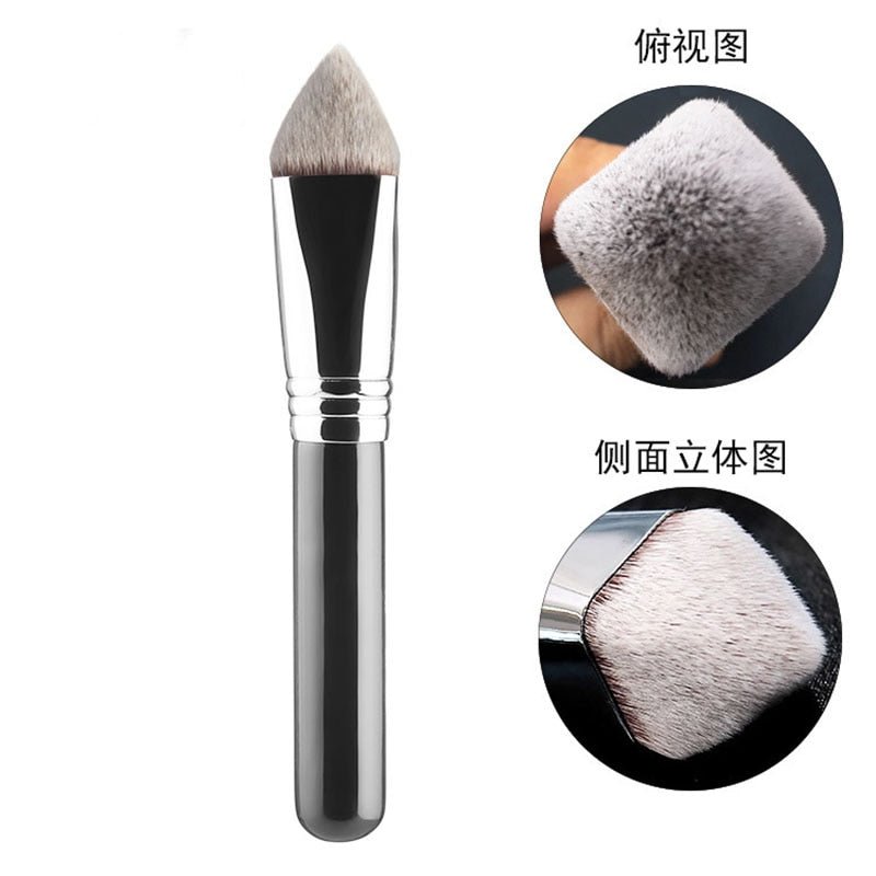 1pcs Fashion Hoge Kwaliteit Gezicht Make-Up Borstel Shaped Creative Koperen Buis Foundation Brush Professionele Beauty Tools - DunbiBeauty, LLC