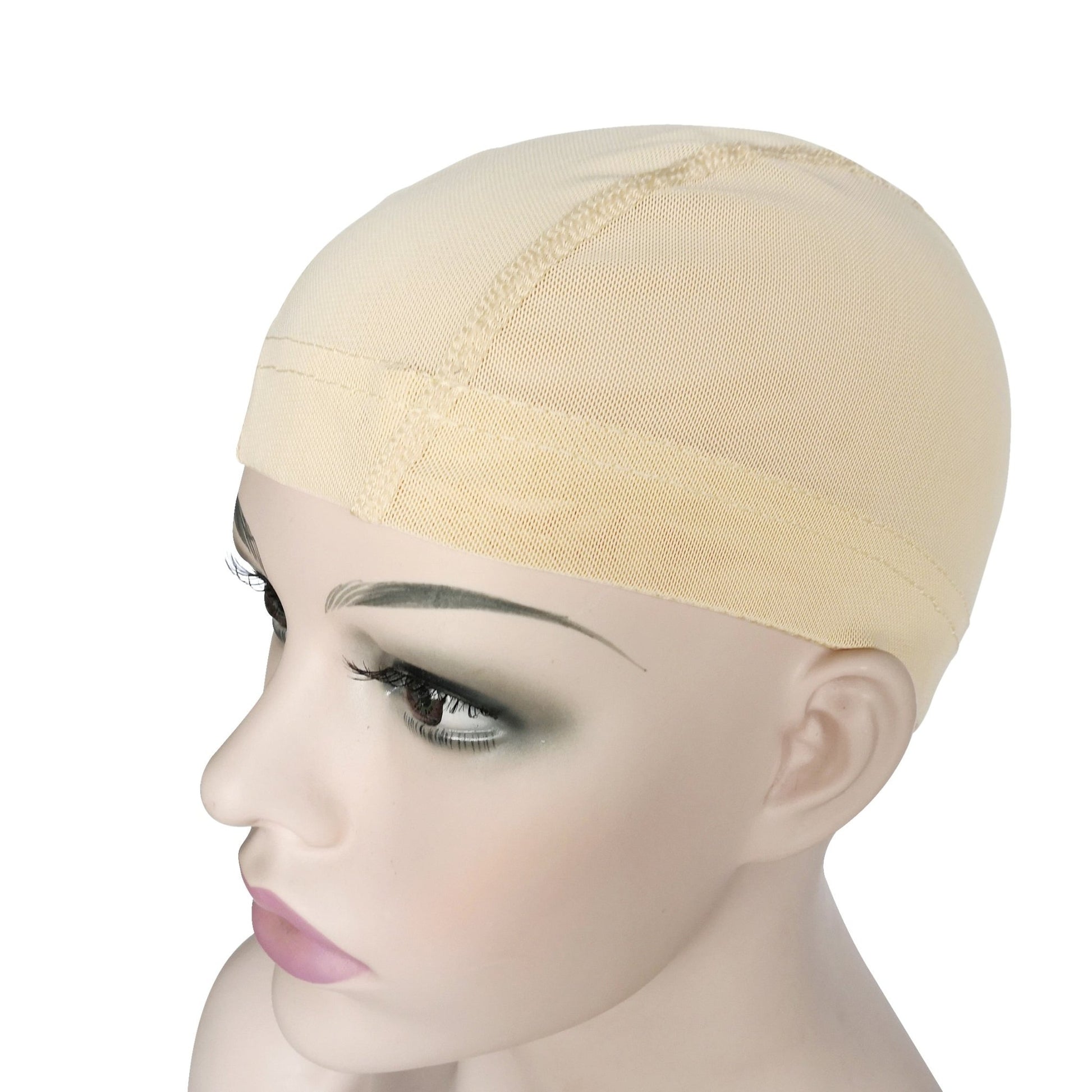 1pcs Glueless Hair net wig cap for Making Wigs Spandex Net Elastic Dome cap Mesh dome cap - DunbiBeauty, LLC