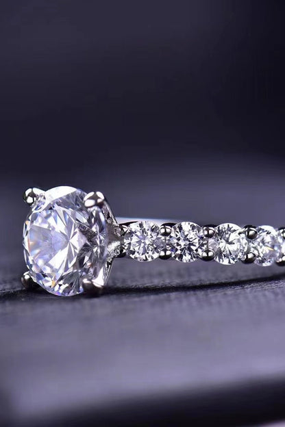 2 Carat 4-Prong Moissanite Ring - DunbiBeauty, LLC