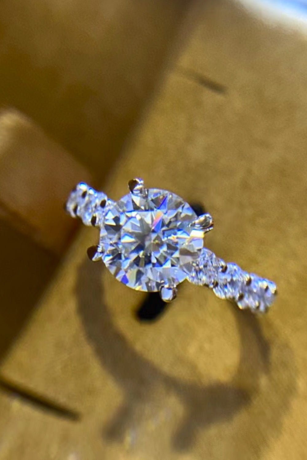 2 Carat 4-Prong Moissanite Ring - DunbiBeauty, LLC