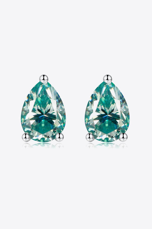 2 Carat Moissanite Teardrop Earrings - DunbiBeauty, LLC