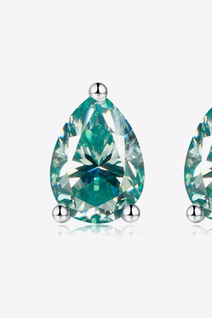 2 Carat Moissanite Teardrop Earrings - DunbiBeauty, LLC