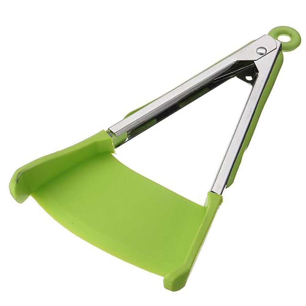 2 in 1 Tongs Non-stick Heat Resistant Silicone Tong Clip Kitchen Spatula Clever Food Clips Spatula Shovel For Kitchen Utensil - DunbiBeauty, LLC