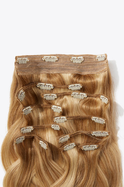 20" 200g #10 Clip-in Hair Extensions Human Virgin Hair - DunbiBeauty, LLC