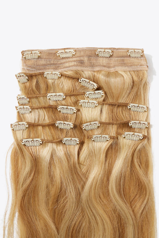 20" 200g #613 Clip-in Hair Extensions Human Hair - DunbiBeauty, LLC