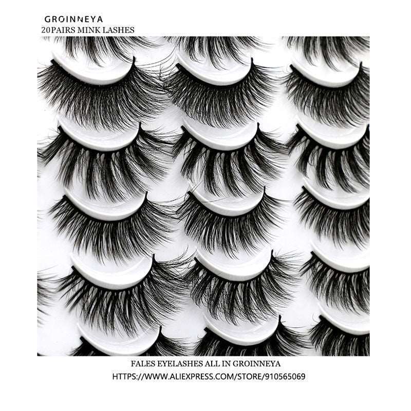 20 Pairs Of False Eyelashes In Europe And America - DunbiBeauty, LLC