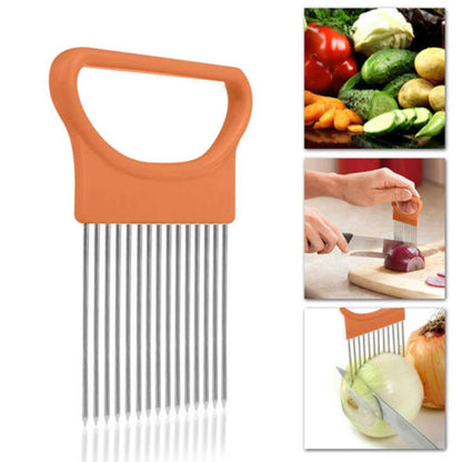 2019 New Kitchen Gadgets Onion Slicer Tomato Vegetables Safe Fork vegetables Slicing Cutting Tools - DunbiBeauty, LLC