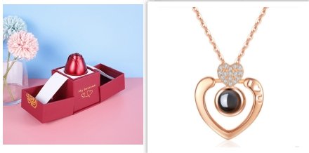 2023 Hot Valentine's Day Gifts Metal Rose Jewelry Gift Box Necklace For Wedding Girlfriend Necklace Gifts - DunbiBeauty, LLC