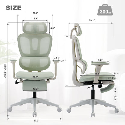 Ergonomic Mesh Office Chair with 2D Adjustable Armrest,High Back Desk Computer Chair,Ergonomic Office Chair with Wheels for Home &amp; Office