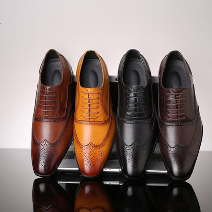 Men's business suits pointed shoes