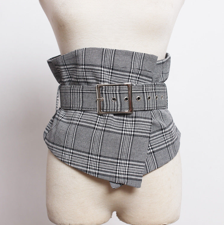 Plaid Skirt Style Waist Belt nihaodropshipping