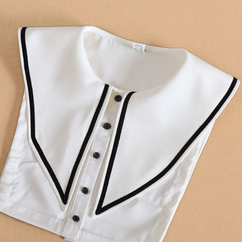 Women's Vintage White Fake Collar Zendrop