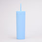 20Oz Double-Layer Plastic Skinny Tumbler with Matching Straw - DunbiBeauty, LLC