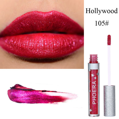 Moisturizing Candy Color Lip Gloss Waterproof Glitter Liquid Lipstick Long Lasting Makeup Lipstick