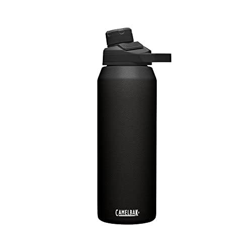 CamelBak Chute Mag 40 oz Vacuum Insulated Stainless Steel Water Bottle, Black