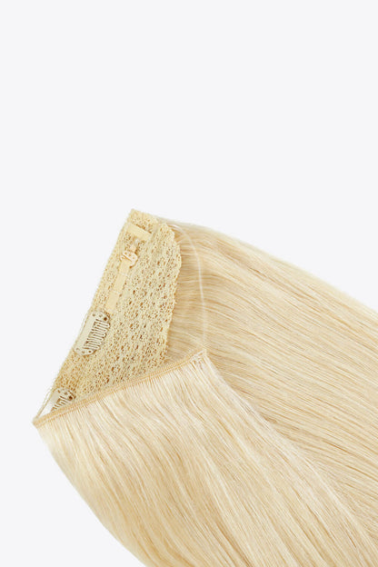 22" 100g Fully Handmade Straight Indian Human Halo Hair - DunbiBeauty, LLC