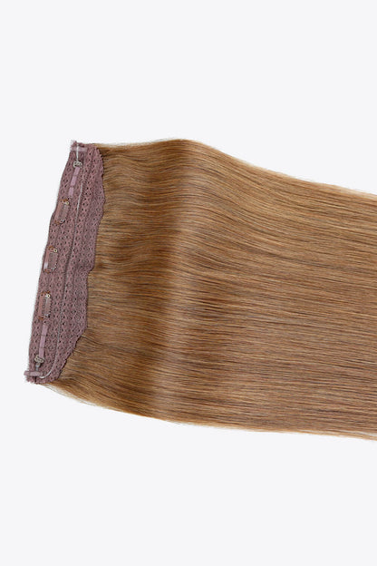 22" 100g Fully Handmade Straight Indian Human Halo Hair - DunbiBeauty, LLC