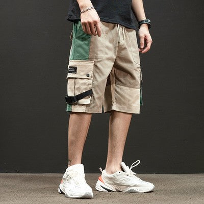 Men's Contrast Stitching Shorts nihaodropshipping