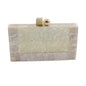 Mottled White Acrylic Handbag nihaodropshipping