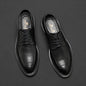 Trendy Young British Pointed Business Casual Leather Shoes