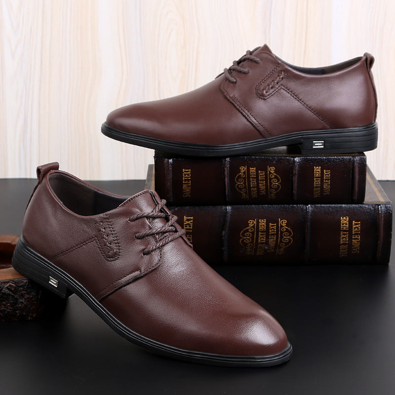 Soft leather soft sole comfortable men's leather shoes