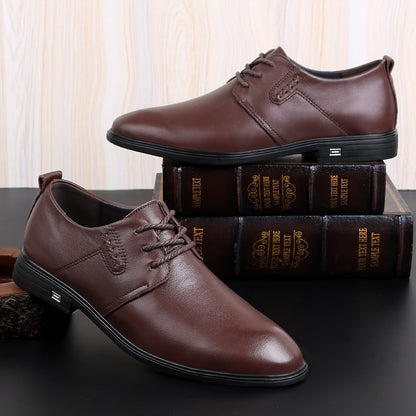 Soft leather soft sole comfortable men's leather shoes