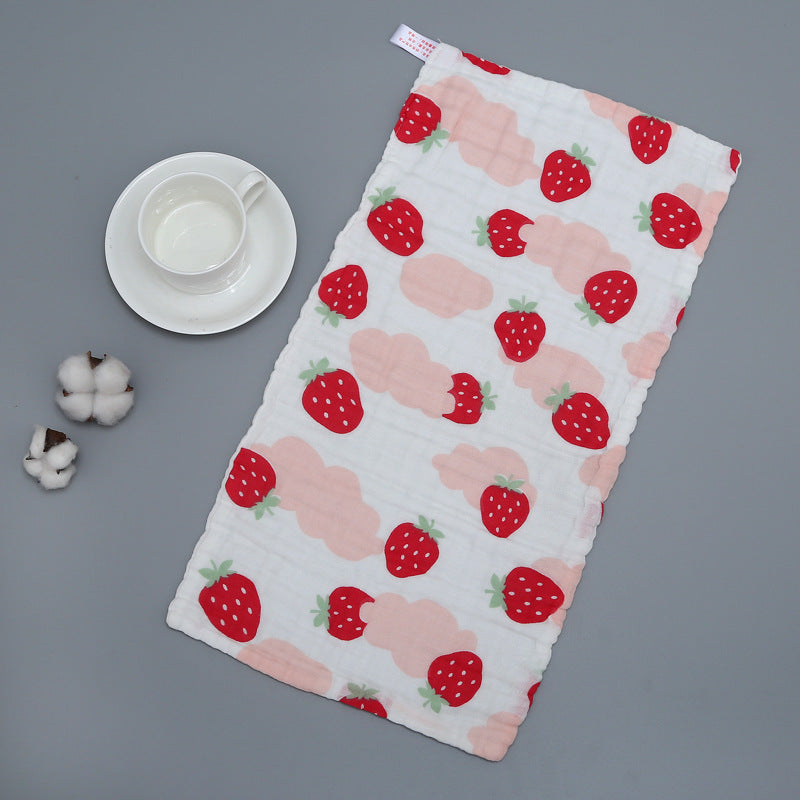 Muslin Cotton Baby 6 Layer Towel Handkerchief Colorful Kid Wipe Cloth born Baby Face Towel Bibs Feeding Bath Towelf for Kids Larnt