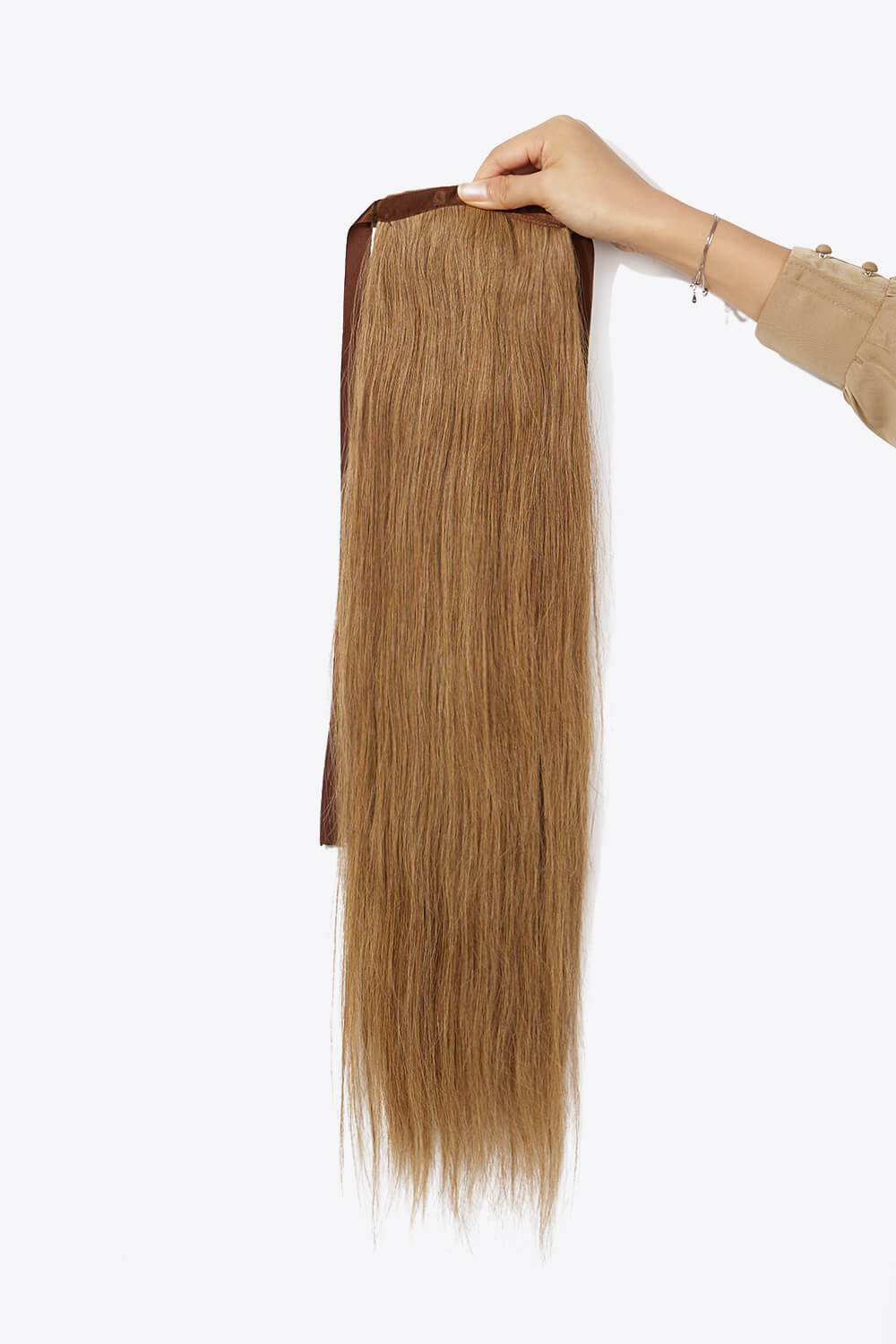 24" 130g #10 Ponytail Straight Human Hair - DunbiBeauty, LLC