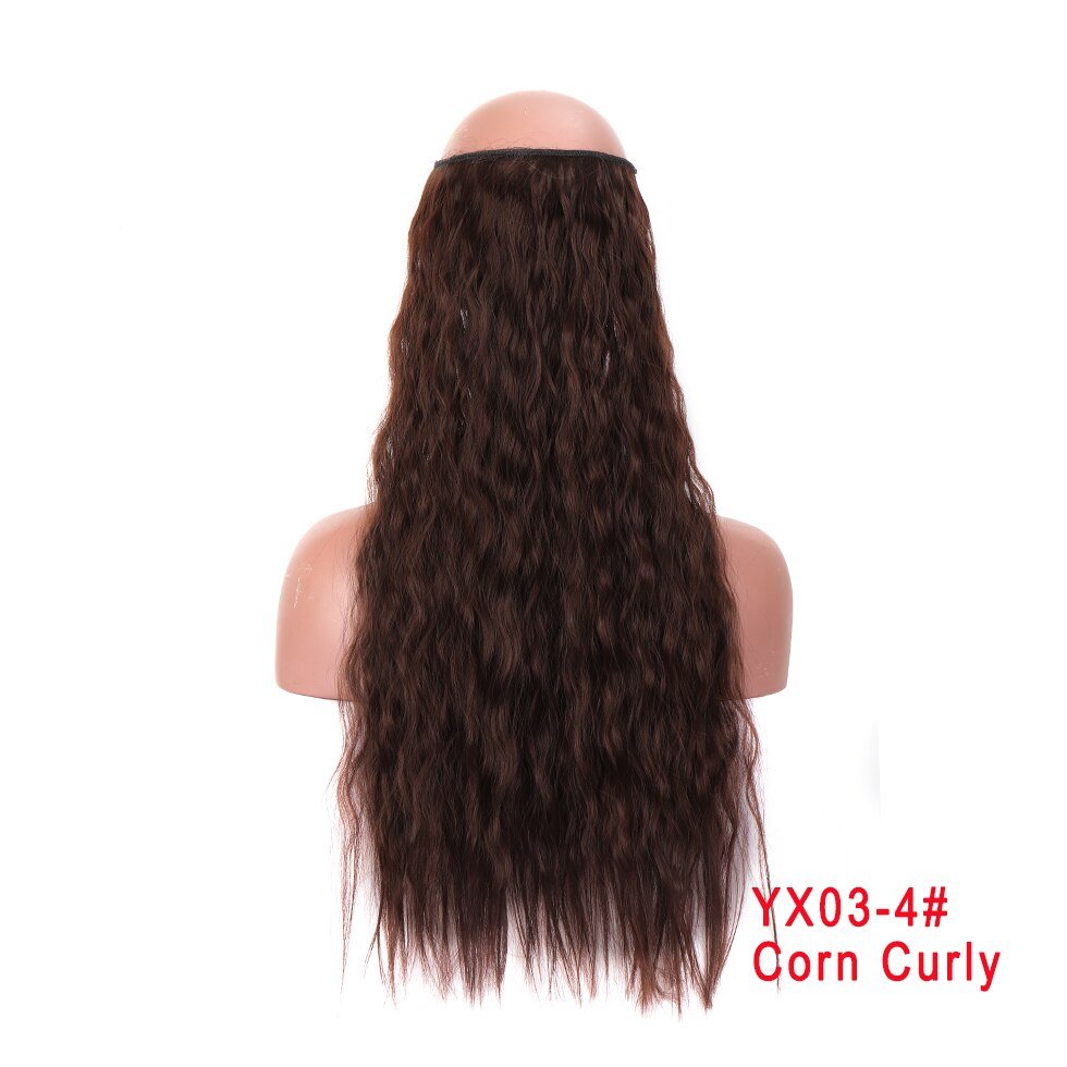 24 Inches Invisible Wire No Clips Hair Extension - DunbiBeauty, LLC