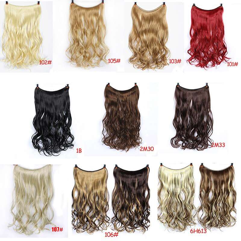 24 Inches Invisible Wire No Clips Hair Extension - DunbiBeauty, LLC