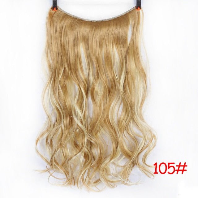 24 Inches Invisible Wire No Clips Hair Extension - DunbiBeauty, LLC