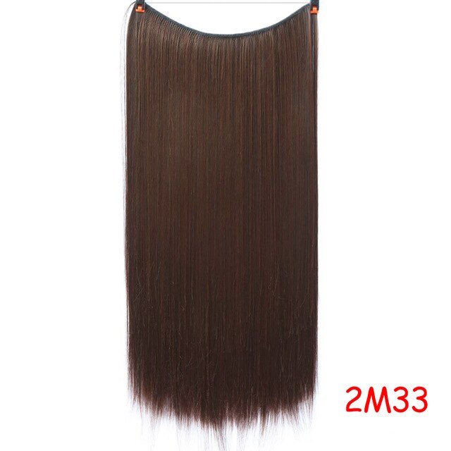 24 Inches Invisible Wire No Clips Hair Extension - DunbiBeauty, LLC