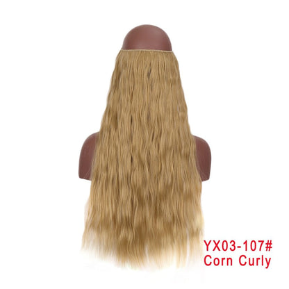 24 Inches Invisible Wire No Clips Hair Extension - DunbiBeauty, LLC