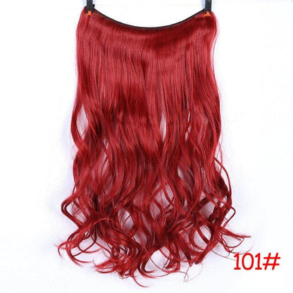 24 Inches Invisible Wire No Clips Hair Extension - DunbiBeauty, LLC