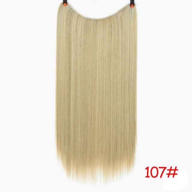 24 Inches Invisible Wire No Clips Hair Extension - DunbiBeauty, LLC