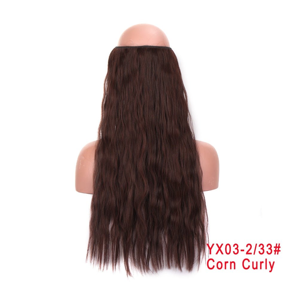 24 Inches Invisible Wire No Clips Hair Extension - DunbiBeauty, LLC