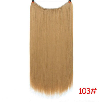 24 Inches Invisible Wire No Clips Hair Extension - DunbiBeauty, LLC