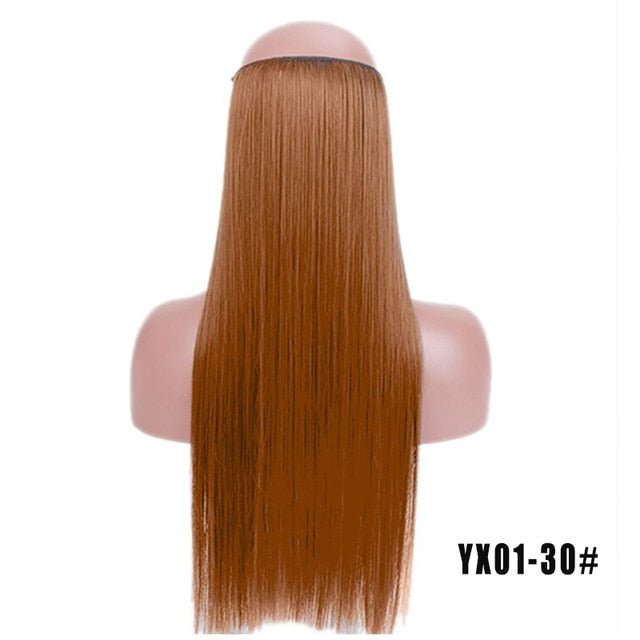 24 Inches Invisible Wire No Clips Hair Extension - DunbiBeauty, LLC