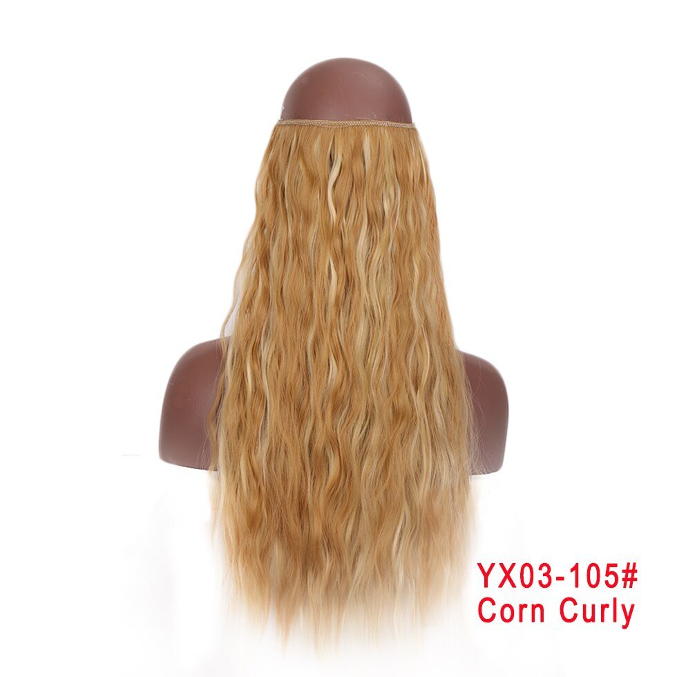 24 Inches Invisible Wire No Clips Hair Extension - DunbiBeauty, LLC