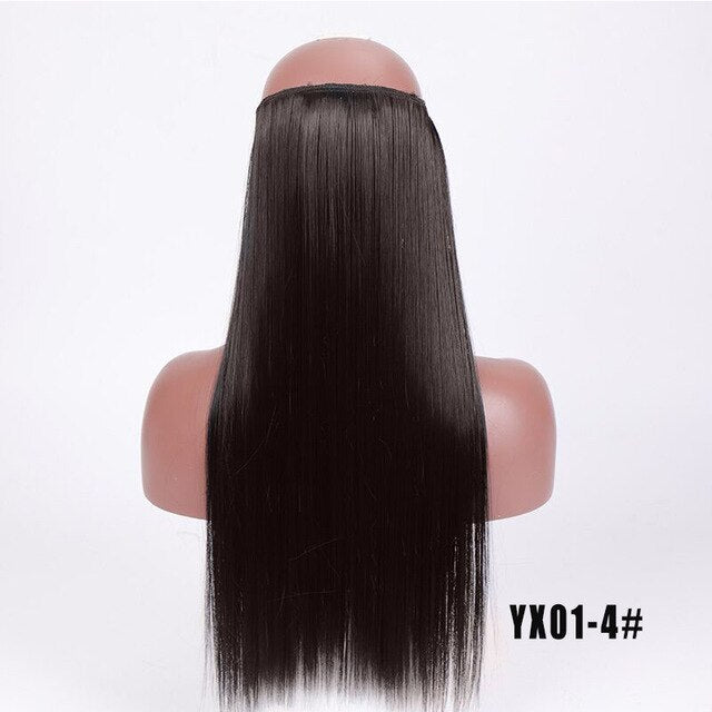 24 Inches Invisible Wire No Clips Hair Extension - DunbiBeauty, LLC