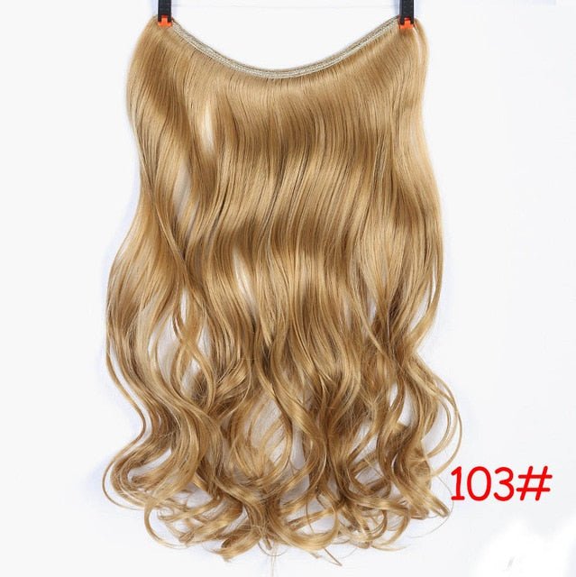 24 Inches Invisible Wire No Clips Hair Extension - DunbiBeauty, LLC