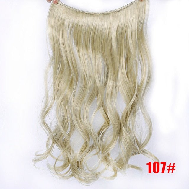 24 Inches Invisible Wire No Clips Hair Extension - DunbiBeauty, LLC