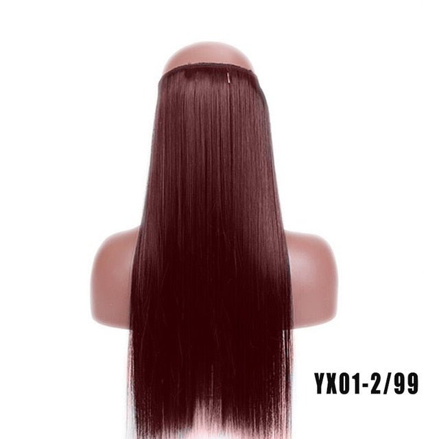 24 Inches Invisible Wire No Clips Hair Extension - DunbiBeauty, LLC