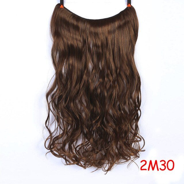 24 Inches Invisible Wire No Clips Hair Extension - DunbiBeauty, LLC