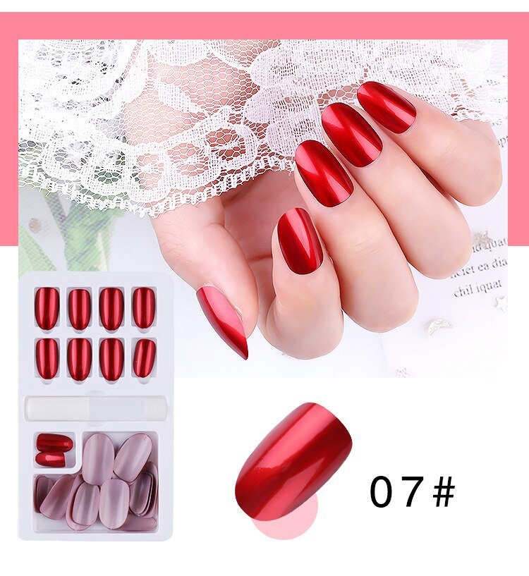 24/30Pcs Fake Nails With Glue Press On Nails Nail Tips With Jelly Double-sided Tape Natural Extension Nail Art - DunbiBeauty, LLC