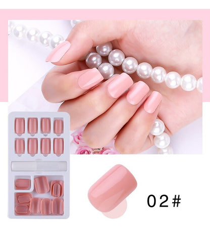 24/30Pcs Fake Nails With Glue Press On Nails Nail Tips With Jelly Double-sided Tape Natural Extension Nail Art - DunbiBeauty, LLC