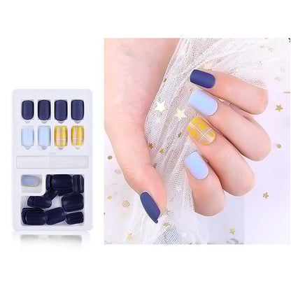 24/30Pcs Fake Nails With Glue Press On Nails Nail Tips With Jelly Double-sided Tape Natural Extension Nail Art - DunbiBeauty, LLC